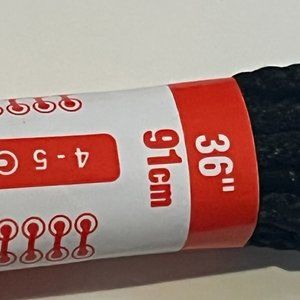 KIWI Kids Sport Shoe Laces Flat Black 36 Inches - 1 Pair - EACH